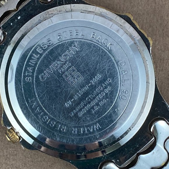 Vintage Givenchy Paris Watch Gold Plated 10 Micron with scratch Free Crystal - Picture 7 of 8